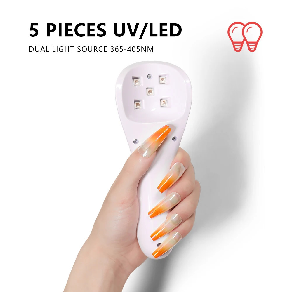 handheld UV LED nail lamp upgrade rechargeable art quick drying machine portable home DIY salon handle 250325