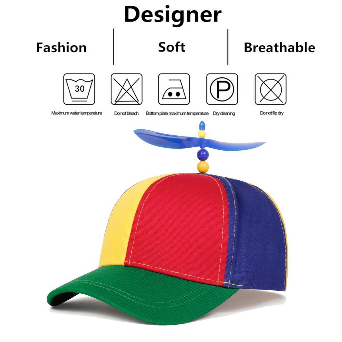 Personalized propeller baseball cap for children adjustable outdoor casual cap for spring and autumn travel sun protection cap for boys and girls W250