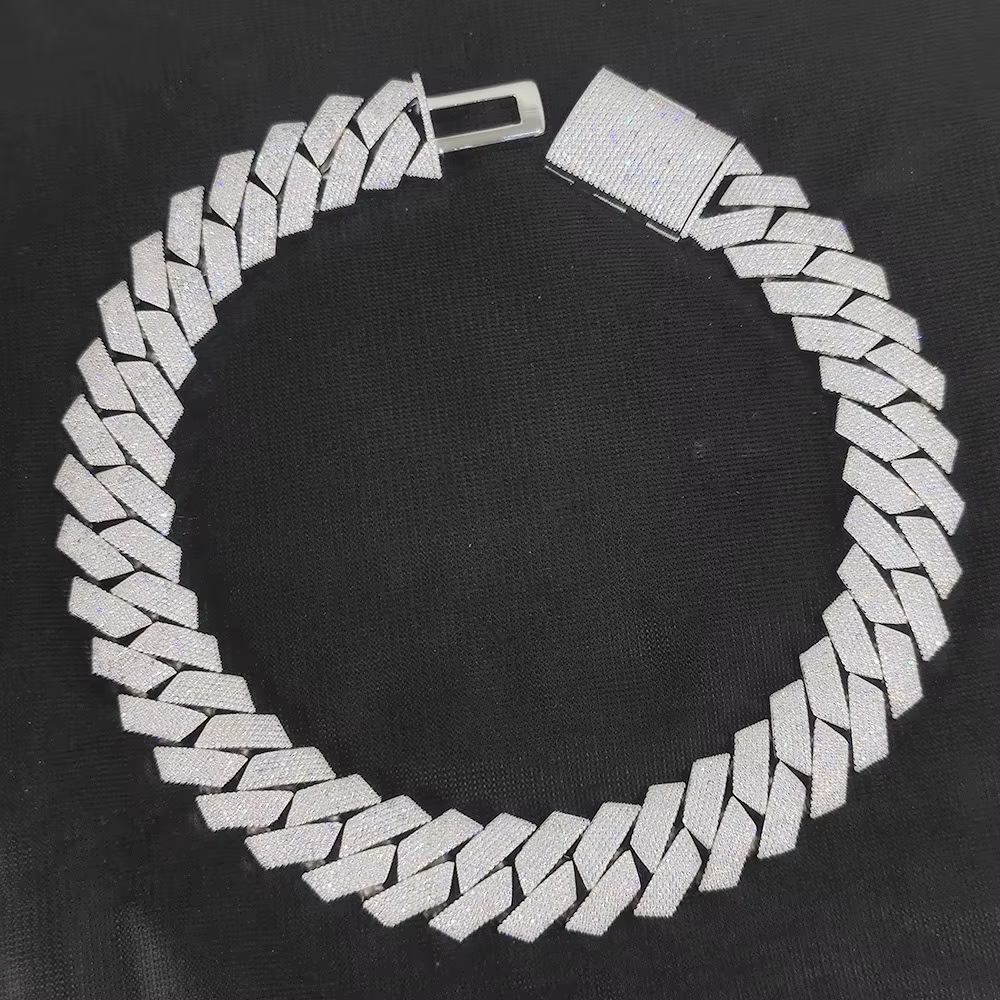 Hip Hop 25mm Dia Shaped Cuban Necklace for Men, Versatile, High-end, Trendy Accessory Bracelet