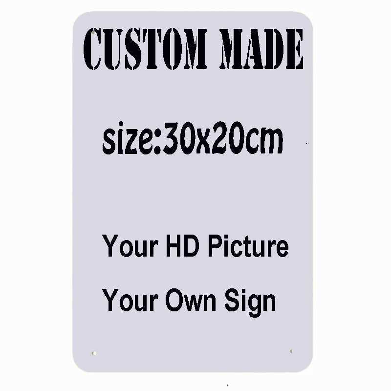 30x20CM/30X15CM Custom Metal Tin Signs Retro Plaque Home Decor Wall Sticker Art Poster Private Plates ZSS61M251114