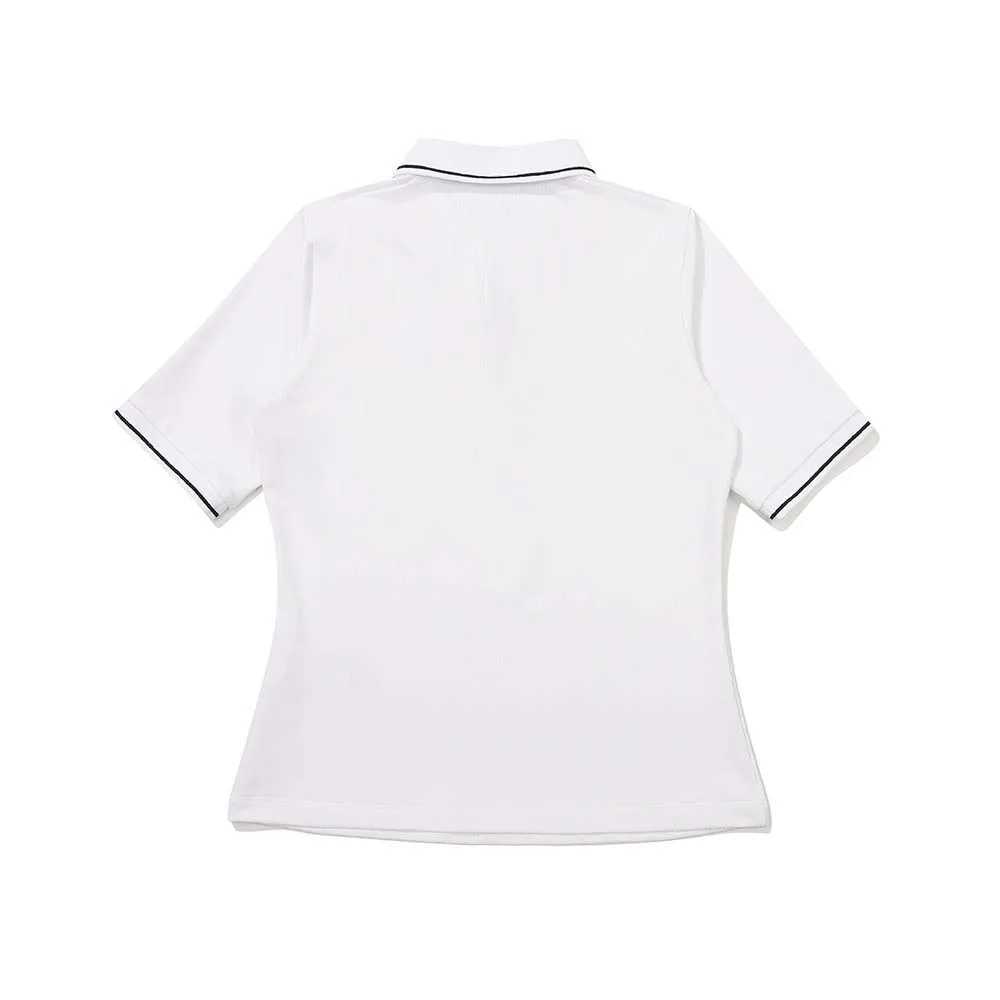 2025 Spring/Summer Korean Golf Womens Clothing Ultra Thin Short Sleeve T-shirt Polo Shirt High Elasticity Sports and Leisure W250414
