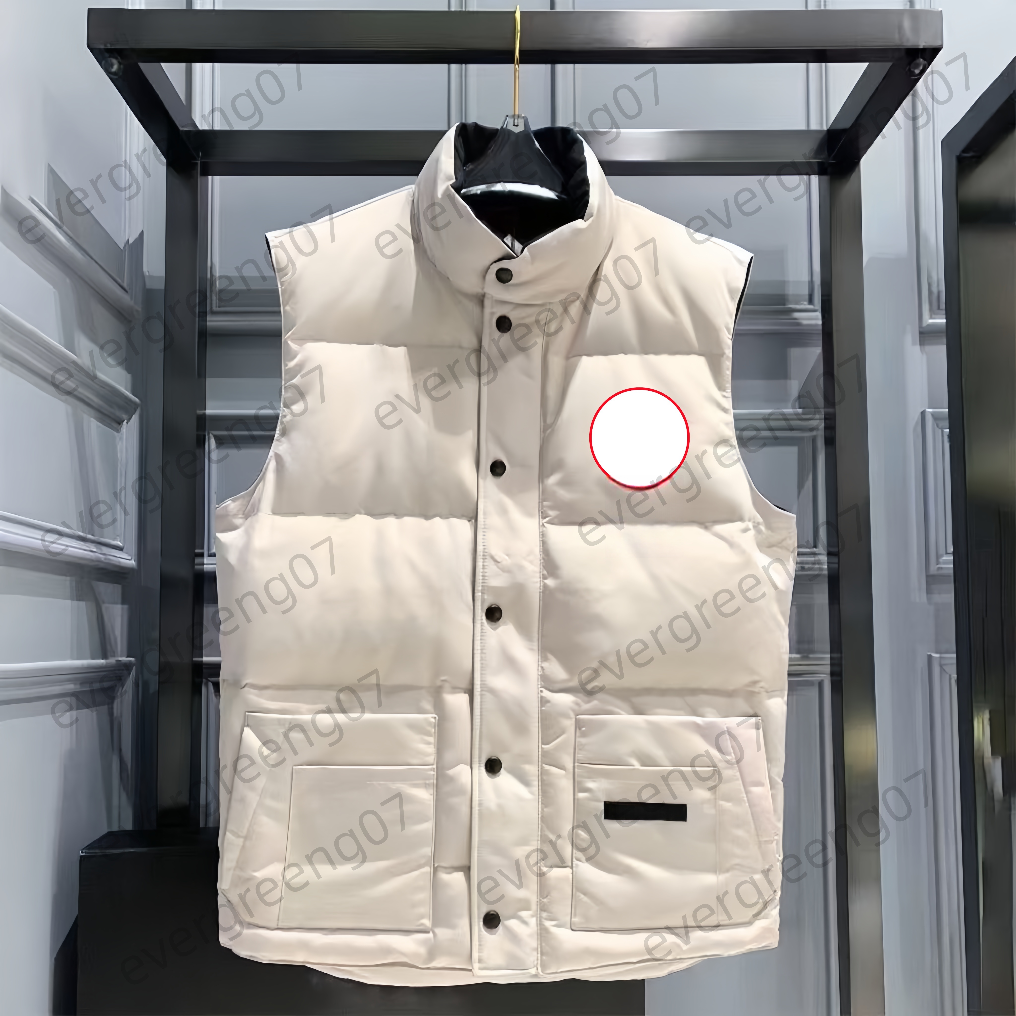 Canadas Jacket Mens Designer Winter Warm Wolf Fur Hood Parka Goose Jvest Pocket Windbreaker Luxury Down Coat gillet Womens Doudoune Puffer 07b