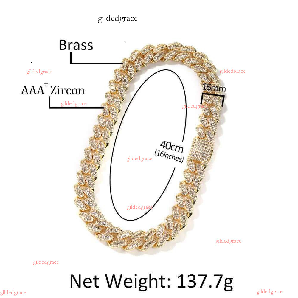 Wholesale 10K 14K Solid Real Gold 8MM Cuban k Chain Bracelet Iced Out Hip Hop Moissanite Necklace Fine Jewelry Men Women N28