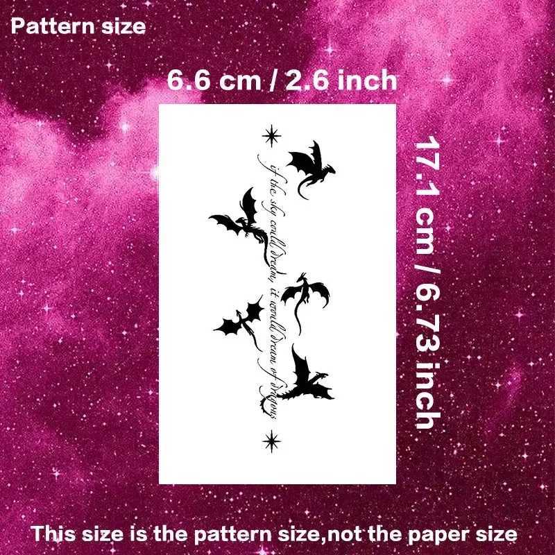 UK Little Dragon Herbal Juice Tattoo Stickers Fake Tattoos Temporary Tattoos 2024 Tattoo Supplies and Accessories GiftsXJ25414