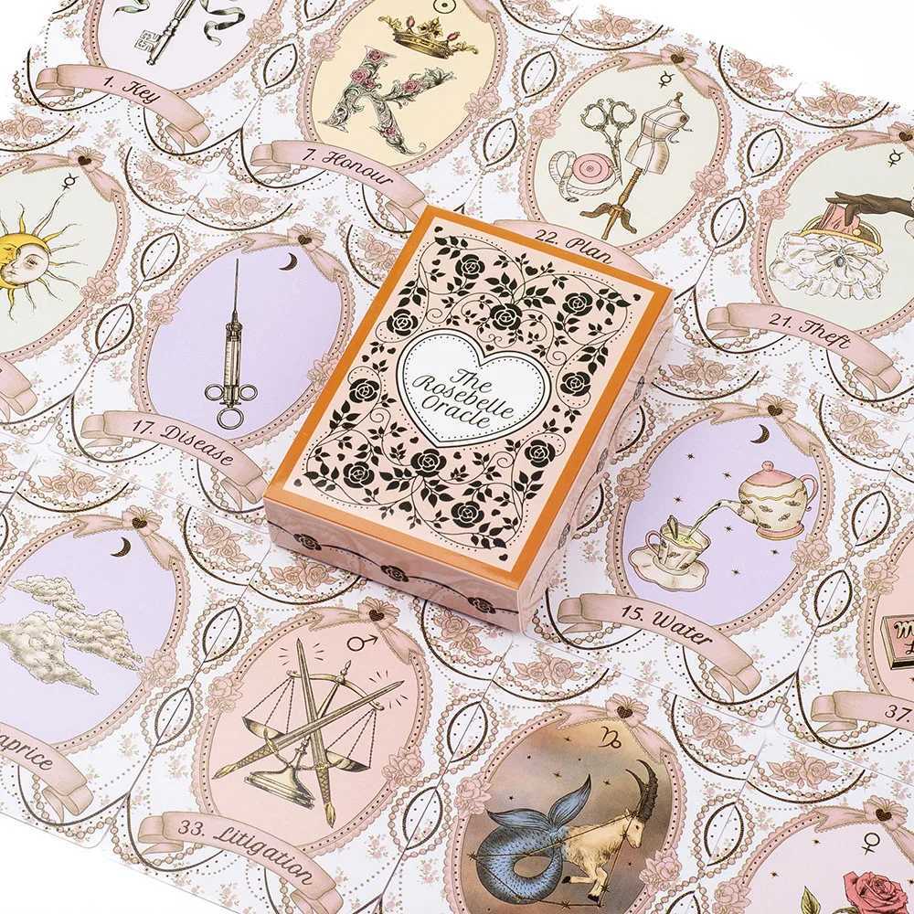 The Rosebelle Oracle cards A 65 Cards English Version Tarot Deck Divination Party Divination Edition Deck Board Playing Games C251114