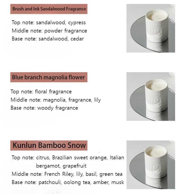Simple Ceramic Cup Aratherapy Candle Soy Wax He Bedro Rantic Fragrance Decoration Ornament Scented Candle Cup H251114