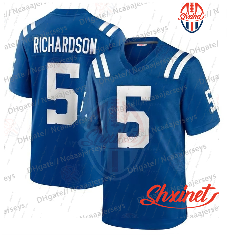 84 Tyler Warren 2025 Football Jersey 17 Daniel Jones Jonathan Taylor Pittman Jr. Muma Manning Leonard Richardson Nelson Scott Blackmon Howard Custom S