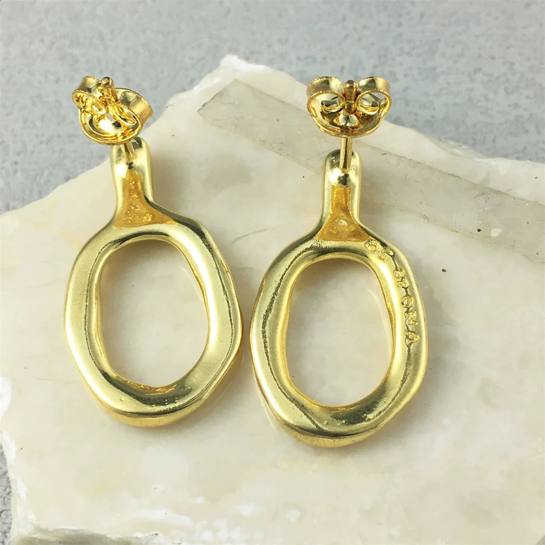 Charming Spanish Royal Jewelry Original Pure Silver 925 Stud Earrings Trend Engagement Birthday 250409