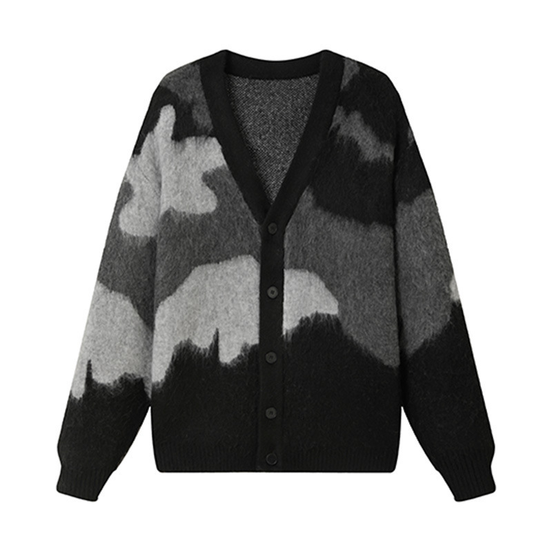 DA Mens Clothing XJ2605 Mens Thickened Autumn Winter Cardigan Sweater 241024