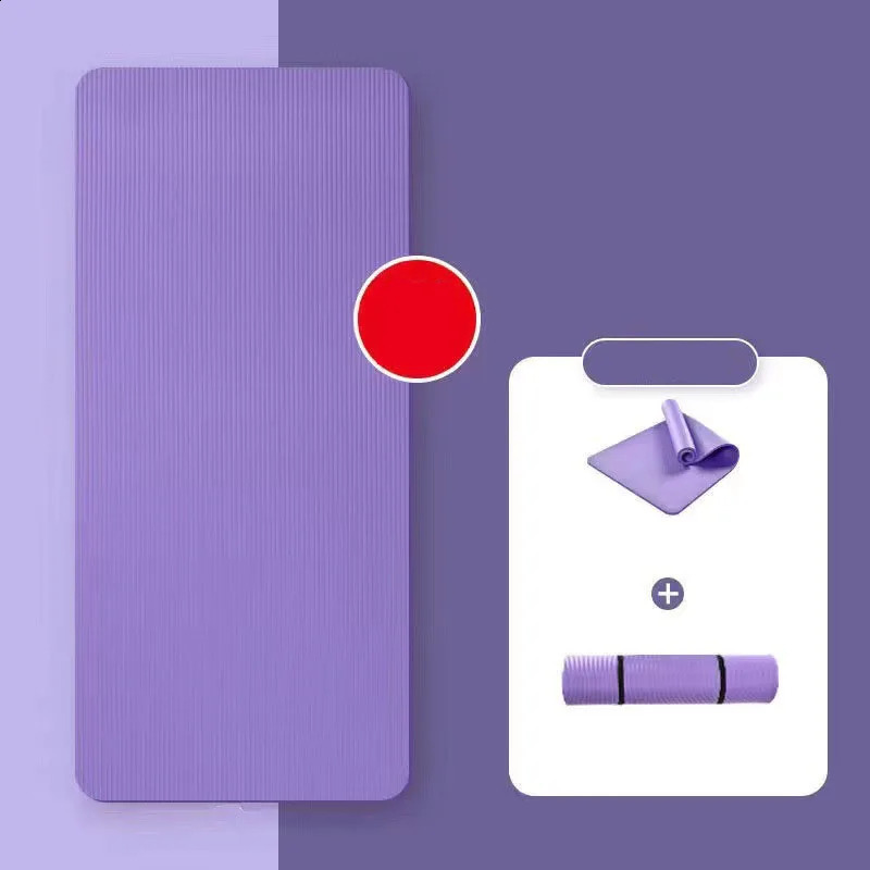 10MM Thick NBR Yoga Mats Anti-slip Sport Fitness Mat For Exercise Yoga And Pilates Gymnastics Mat Fitness Equipment 250410