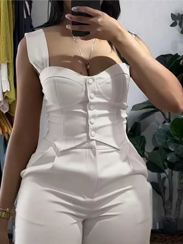 Fashion womens Y2k sexy two-piece set summer velvet free ultra-thin vest and wide leg Trouser set Ele Solid Pants womens setXJ250414