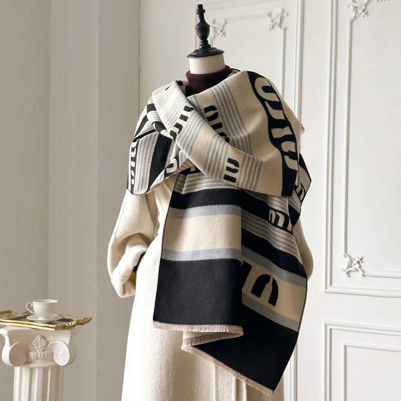 Luxury New Brand Luxury High-Quality Imitation Cashmere Scarf WomenThick Warm Windproof Shawl Winter Elegant Double-Sided Print Wrap Y251114