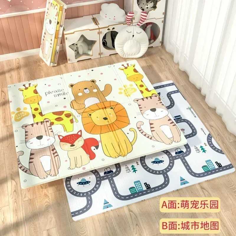 Double sided baby mat childrens carpet soft floor carpet game carpet waterproof baby game mat room decoration childrens carpet floor gift toys S25414