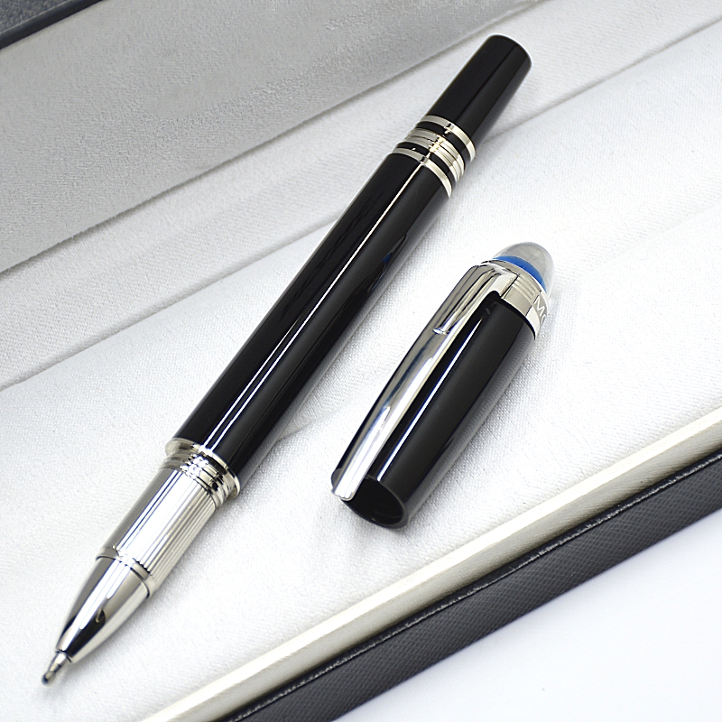 wholesale Special Edition Monte Star-Walk Blue Crystal Rollerball Ballpoint Pen Office School Writing Ink Fountain Pens With Serial Number