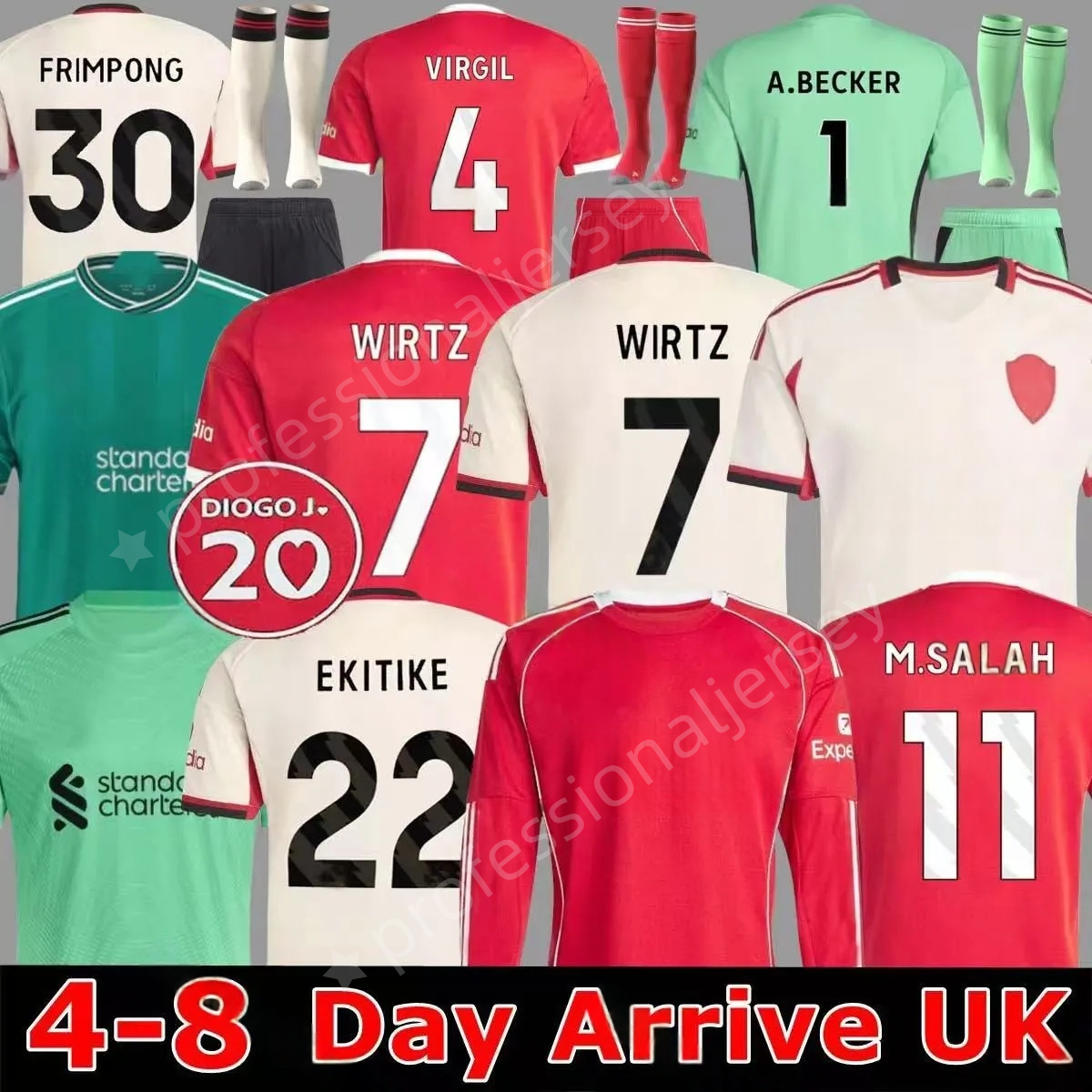 4XL 25 26 WIRTZ EkitikE ISAK soccer jerseys DIOGO J. frimpong Kerkez 2025 2026 Camiseta men kids football shirts home away MAC ALLISTER uniforms Special salah