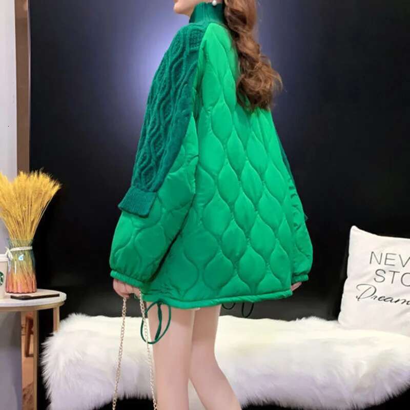 DEAT Fashion Women's Turtleneck Knitted Sweater 2024 Winter New Items Loose Casual Drawstring Thick Pullovers Female 33A2134