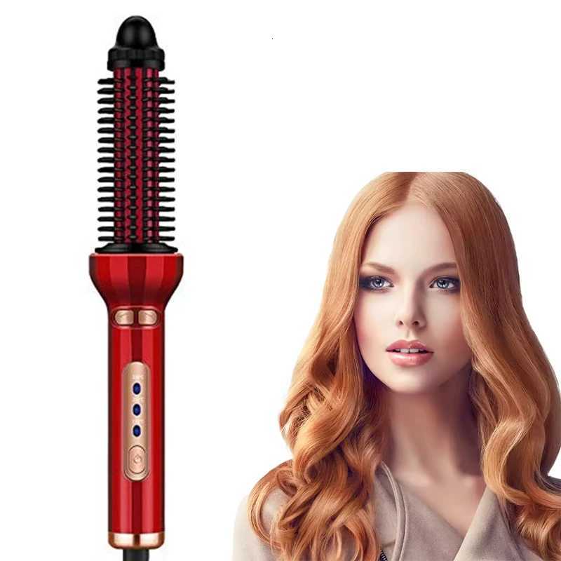 Fast Heating Ionic Spiral Curling Iron Custom Auto Hair Curlers Rechargeable Styling Tool Hair Styler BrushT251114