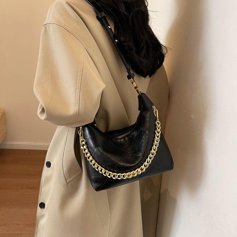 Special-Interest Design Women's Spring And Summer New Retro Chain Shoulder Messenger High-Grade Portable Dumpg Bag