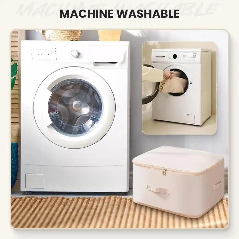 Compression Dustproof Organizer Storage Bag Large Capacity Moisture-proof Clothes Quilt Moving Bag Self Compression Organizer 250407