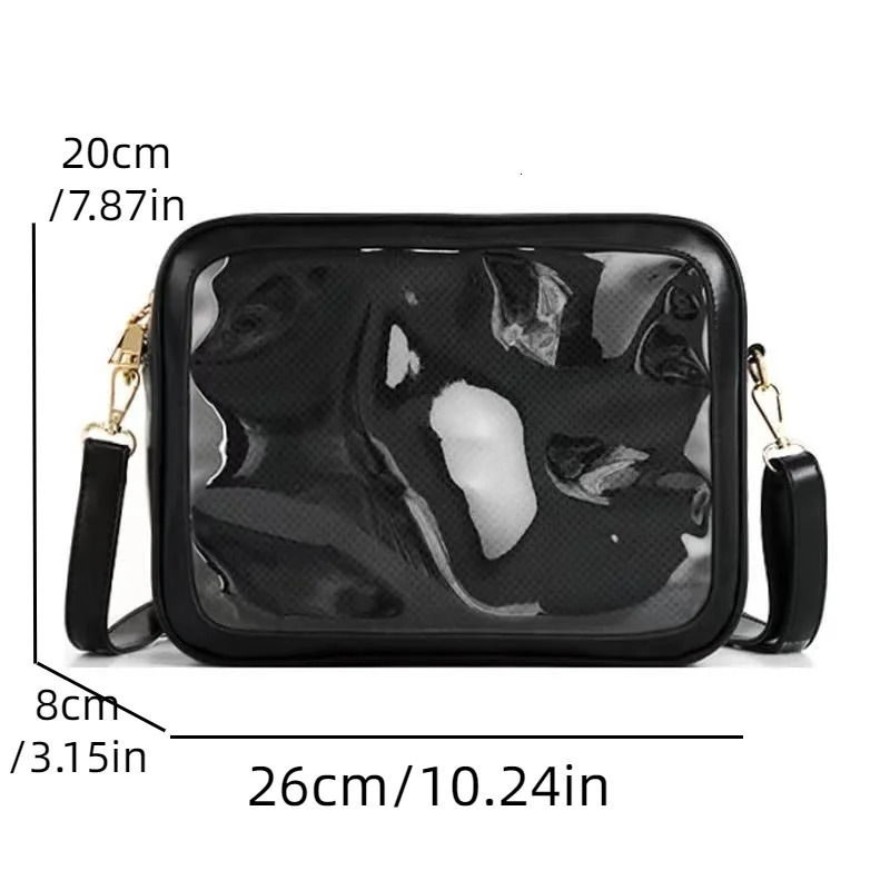 Comic Show Ita Bag Crossbody Shoulder Pu Cartoon Backpack Girl JK Uniform Bag Japanese Y2K Lolita Transparent Bag 250407
