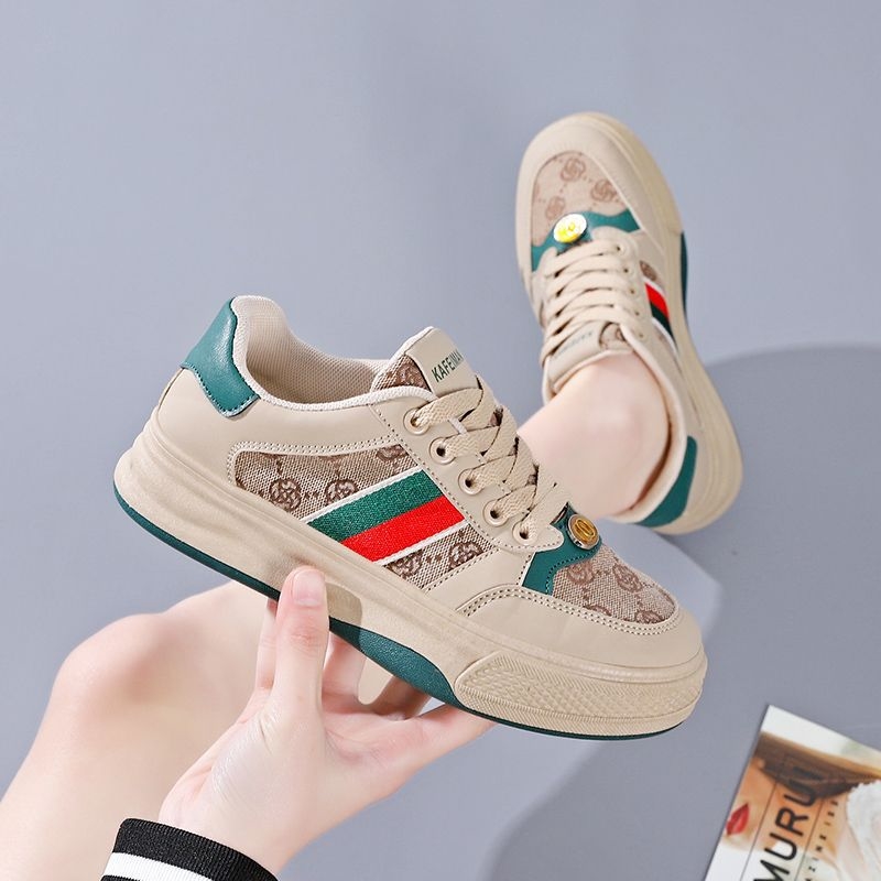2025 new spring hot selling casual shoes women's fashion all-match trend sports casual shoes green red 36-40 free shipping