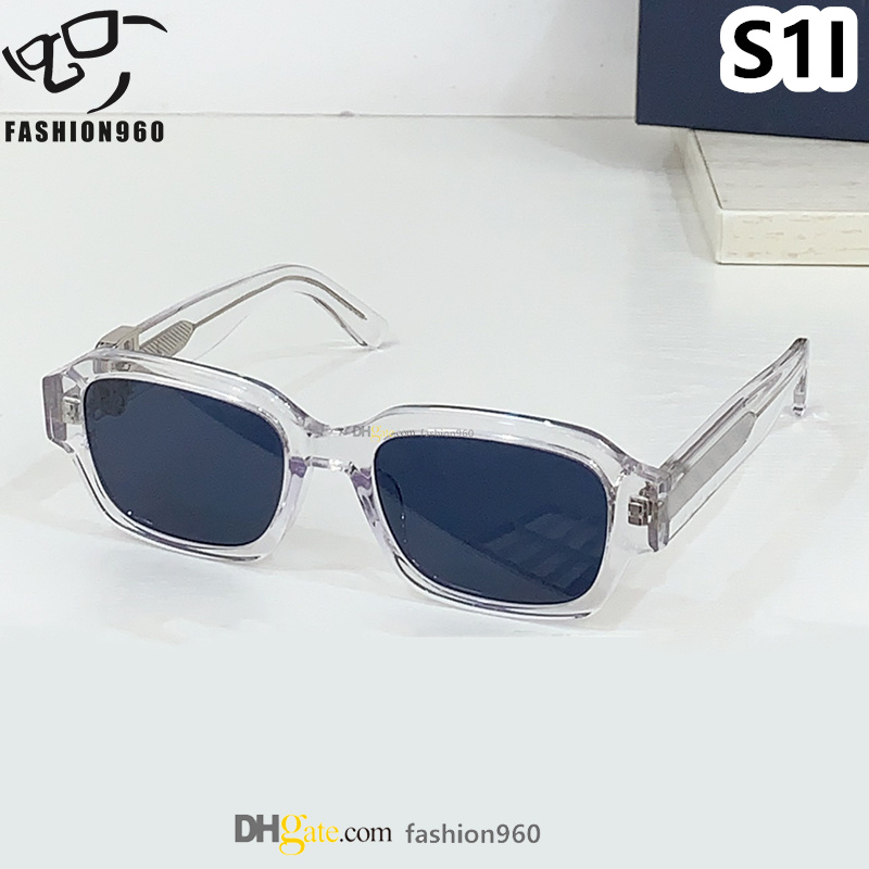 multicolors lenses men designer sunglasses for women designer famous brand acetate frame anti UV400 protection Ornamental des lunette de soleil S1I homme Oblique