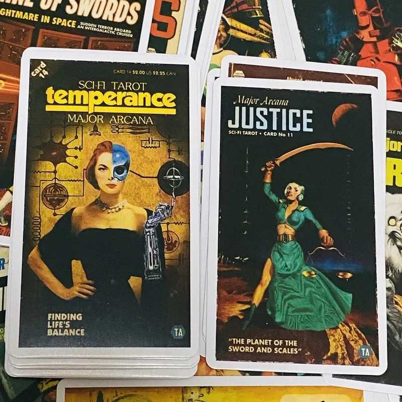 Todd Alcotts Sci-Fi Tarot cards C251114