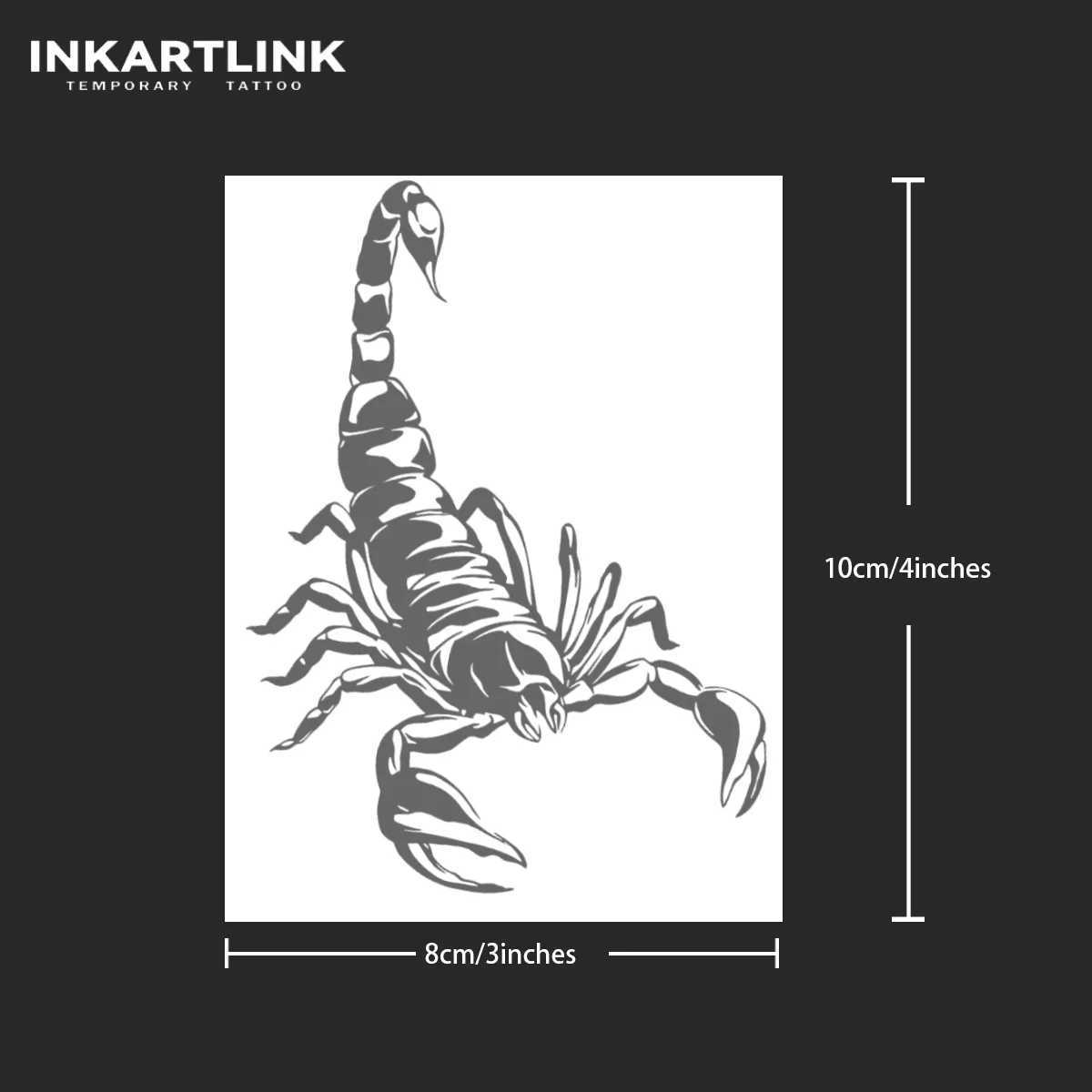 Scorpion temporary tattoo sticker waterproof magic tattoo 15 day fake tattoo semi permanent tattooXJ25414