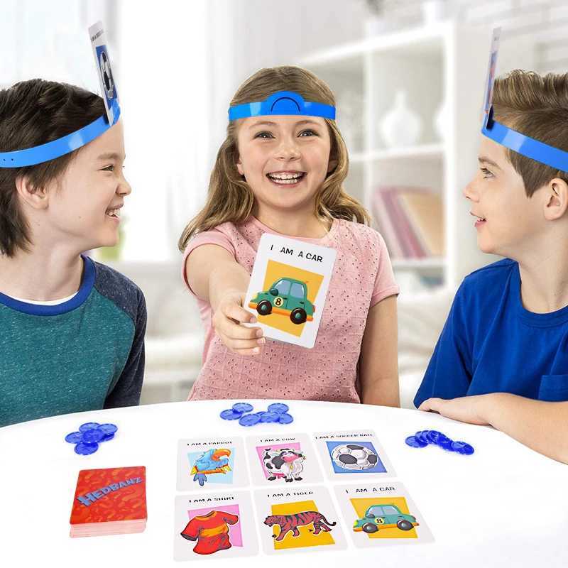Kids Funny Cards Board Game Toy Guess Who I Am Game Family Party Game Parent-Child Interactive Educational Board Game Toy Gifts C251114