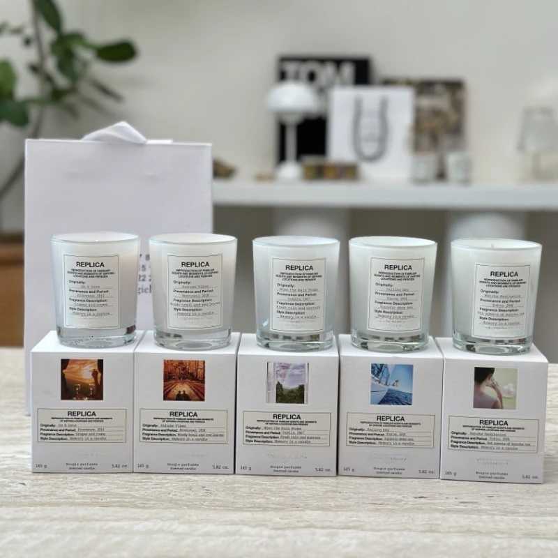 Lazy Weekend Scented Candle Fireplace Fire Bubble Bath Aratherapy Candle Jazz Lounge after Rain Sunny He Fragrance Decor H251114