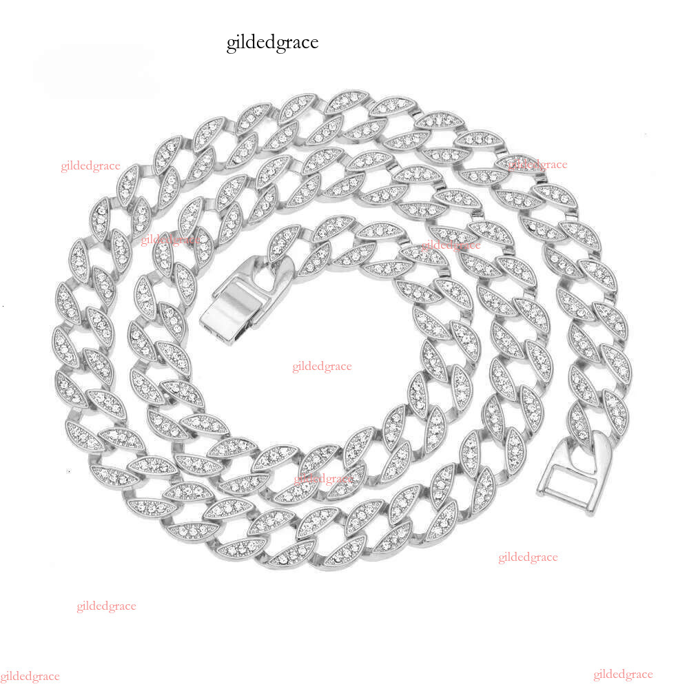 Designer Bracelet Jewelry Chain Necklace Pass The Tester 6mm~20mm Wide Gold Sterg Sier D Color VVS Moissanite Dia Cuban k Men necklaces