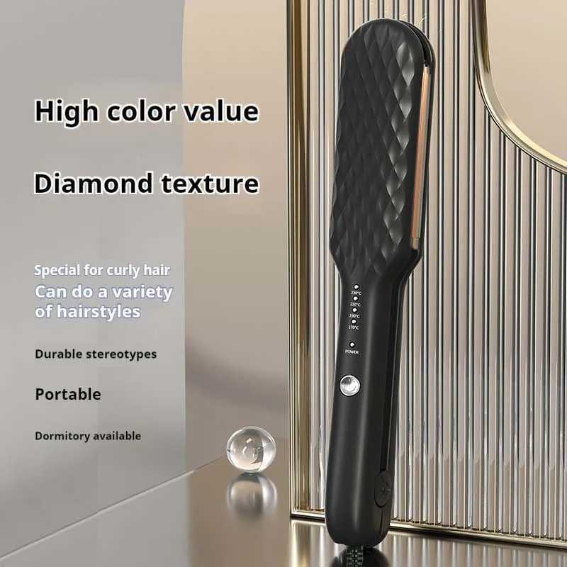 Professional Ceramic Corrugated Iron Fluffy Hair Curler 3D Hair Crimper Iron Corn Perm Splint Flat Iron Curling Styling ToolT251114