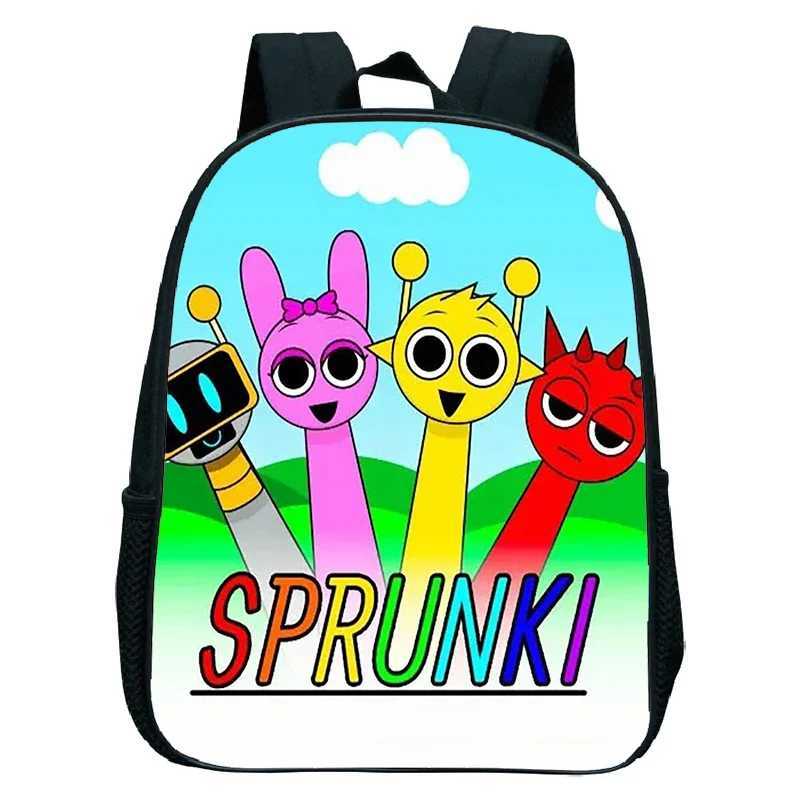 Sprunki School Backpack For Horror Game Sprunki School Bags kids Backpack Cartoon Sprunki Kindergarten Bag Mochila GiftW251113