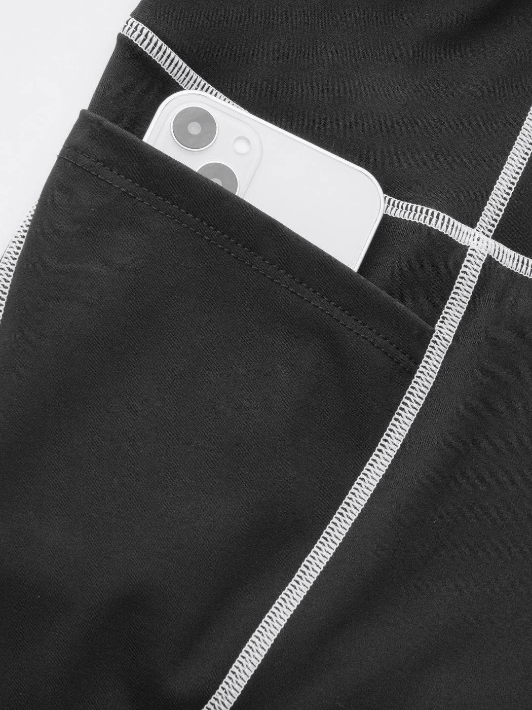 Women's Black High Rise Solid Active Leggings Slim Fit Knit Fabric For Gym Sportswear