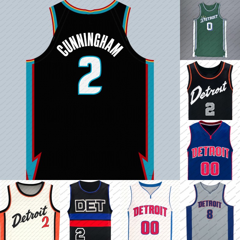 2 Cade Cunningham 2025-26 City 9 Thompson Personalized Custom Basketball jersey 71 Schroder Jersey Malik Beasley Duren Fontecchio Stitched Custom Numb