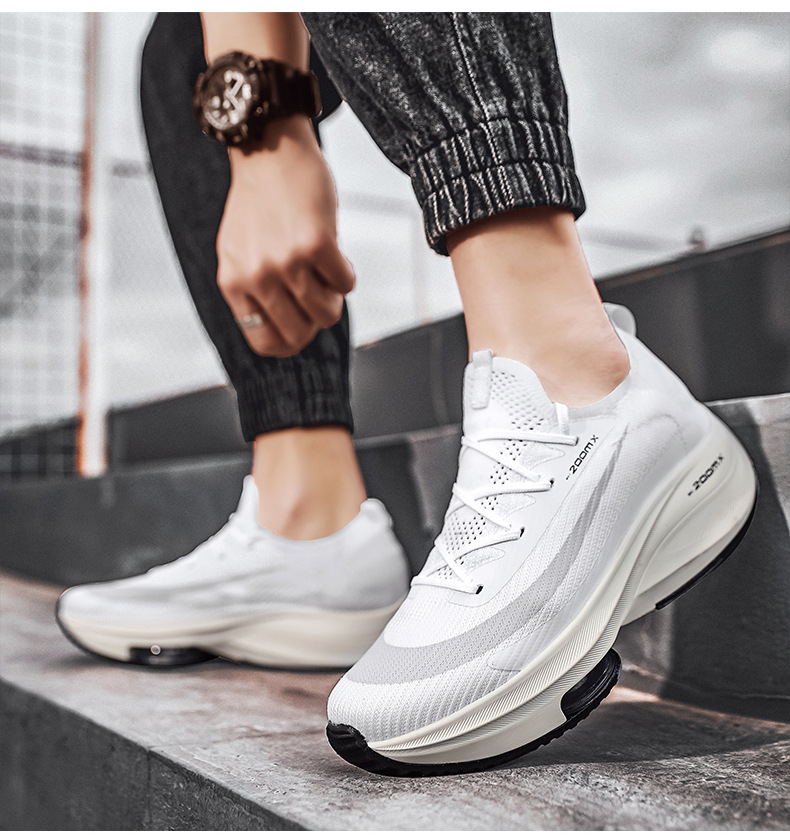 Free shipping large size marathon running shoes mesh breathable fashion low-top air cushion shoes casual shoes 2025s hot