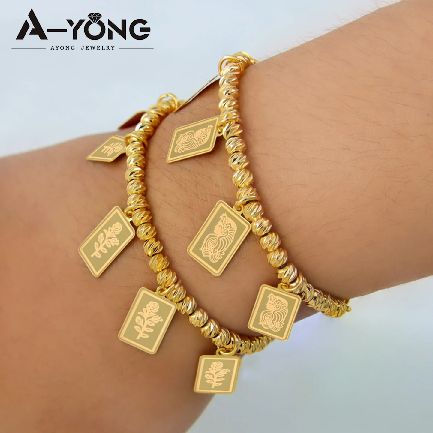 Arab Gold Color Bead Bracelet 21k Gold Plated Adjustable Turkish Coins Bangles Islamic Women Wedding Party Jewelry Gifts 251113
