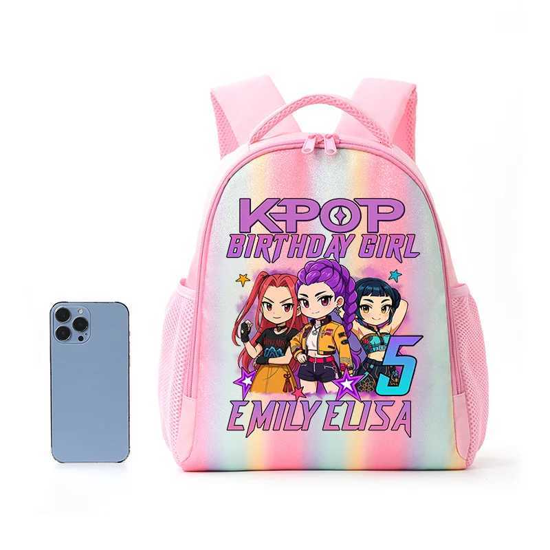 K-Pop Demon Hunters Backpack Rainbow Colors Student Backpackg KPop Anime Tiger HUNTR/X Rumi Mira Schoolbag Holiday Gifts Z251111