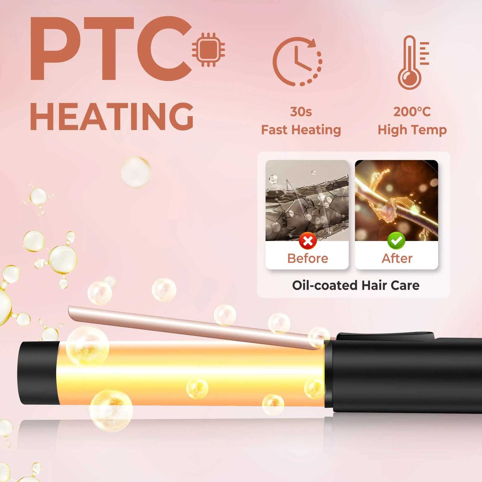 3 In 1 Ionic Hair Curler Straightener Professional Curling Iron Heated Hair Styling tool Anti-Scald Thermal iron Curl WandT251114