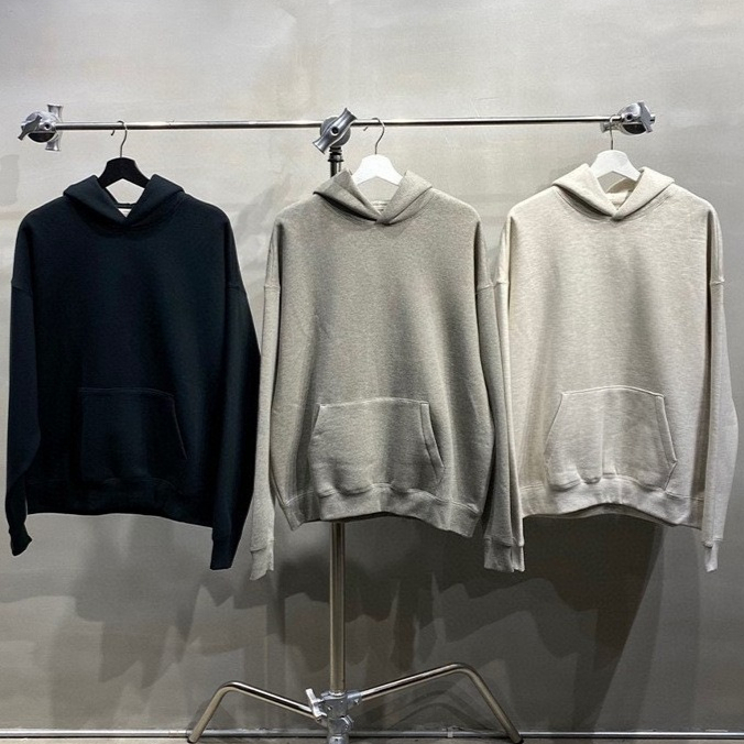 Men's Hoodies Luxury Oversized Two Rows Flocked Letter Logo For Men Brand Design Women's High Street Loose Hoodie Set