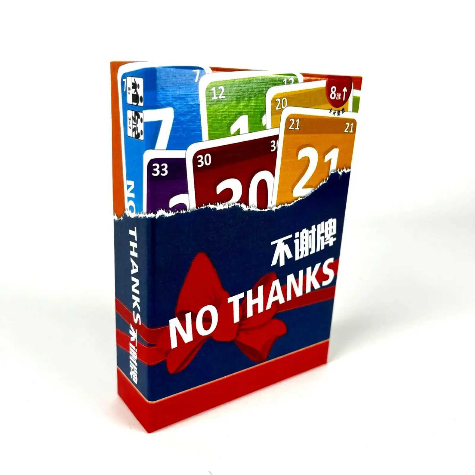 No Thanks Card Game Party Game for Adults and Kids Quick and Fun Board Game C251114