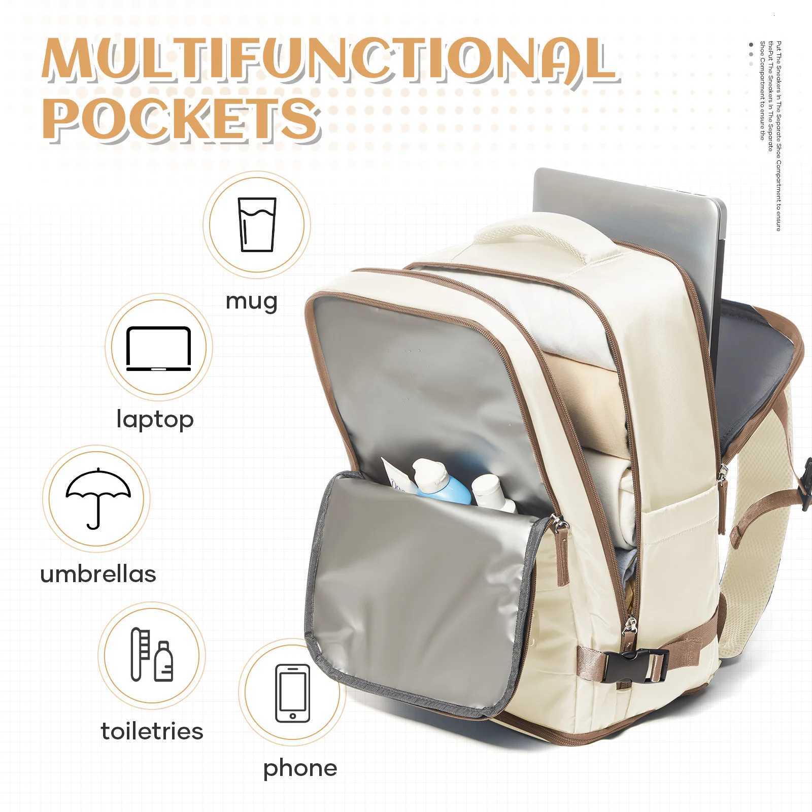 Travel Backpack for Women Men Hand Luggage 40x20x25 for Ryanair Cabin Travel Bag College Bookbag Waterproof Laptop Bag for WorkW251113