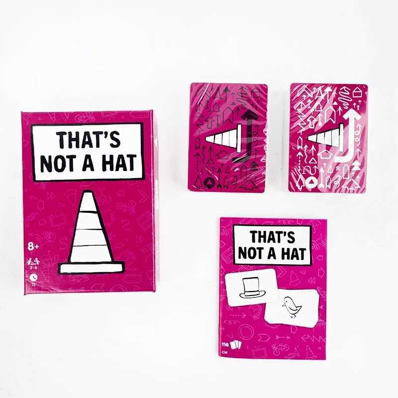 Unique Thats Not a Hat Happy Party Game SetTop Board Game with Basic Extended Card Game English Tabletop Game for 3-8 Players C251114