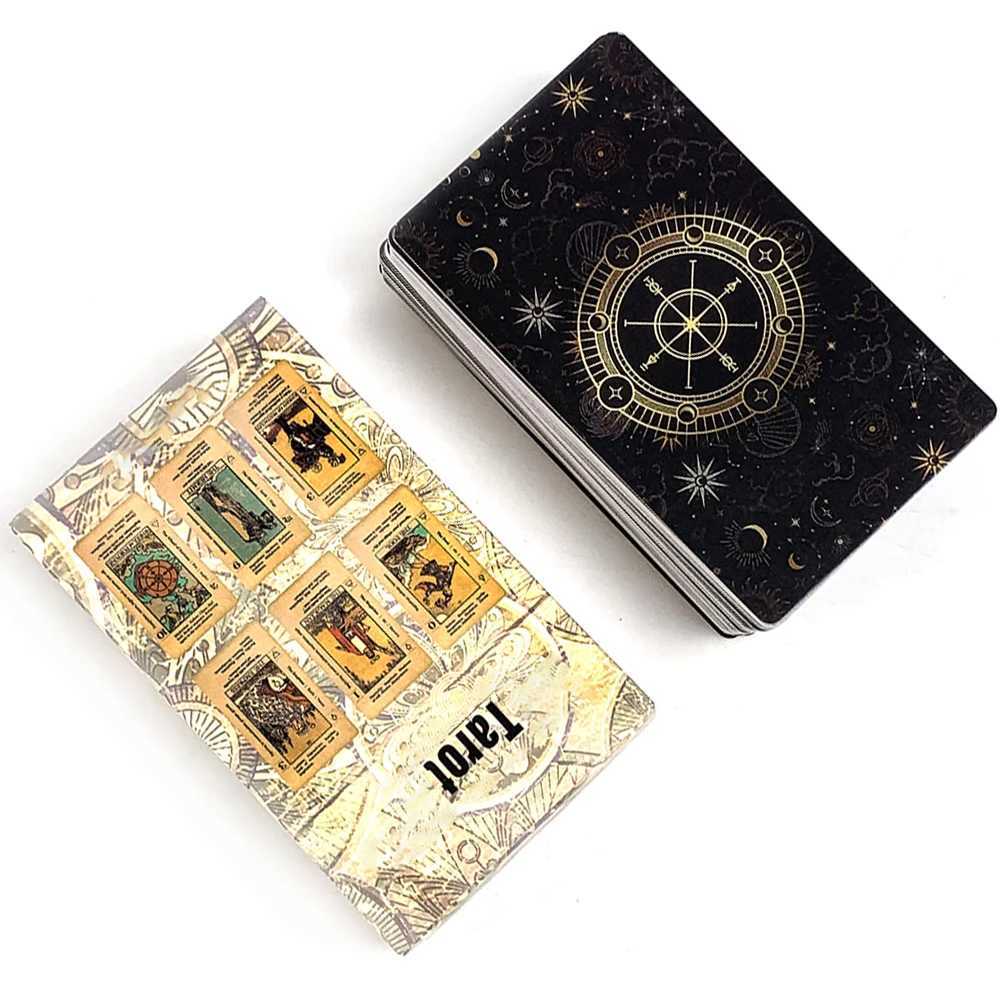Hot-selling Tarot Cards A 78pcs Cards Fortune Telling Divination Board Game Keyword Antiqued Deck Holiday Games Christmas Gifts C251114