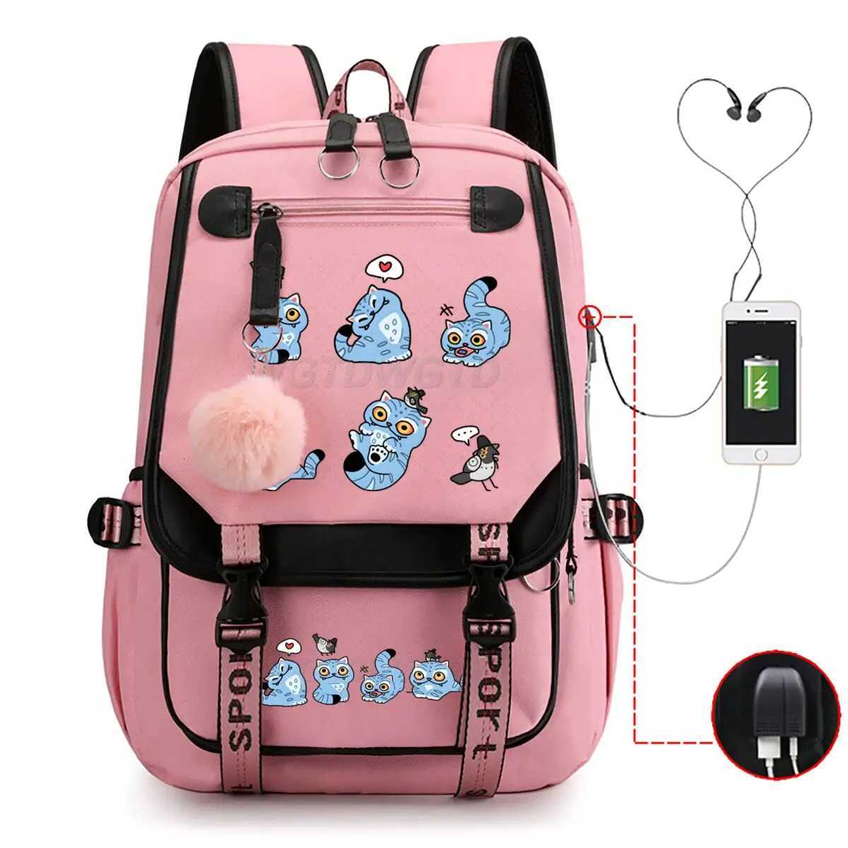 Hot Movie Print Derpy Tiger School Bags for Student Girls Hot Movie Print Backpack Women Laptop Backpack Travel BagpacksW251113