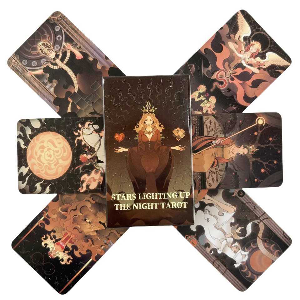 Stars Lighting Up the Night Tarot Cards A 80 Deck Oracle Cards Playing Game Cards C251114