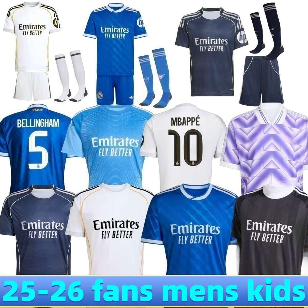 2025 2026 soccer jerseys 25 26 Real 4Th MadriDS football shirt TRENT Mbappe Fourth camiseta men kids uniforms MODRIC VALVERDE VINI JR BELLINGHAM ARDA GULER 4XL