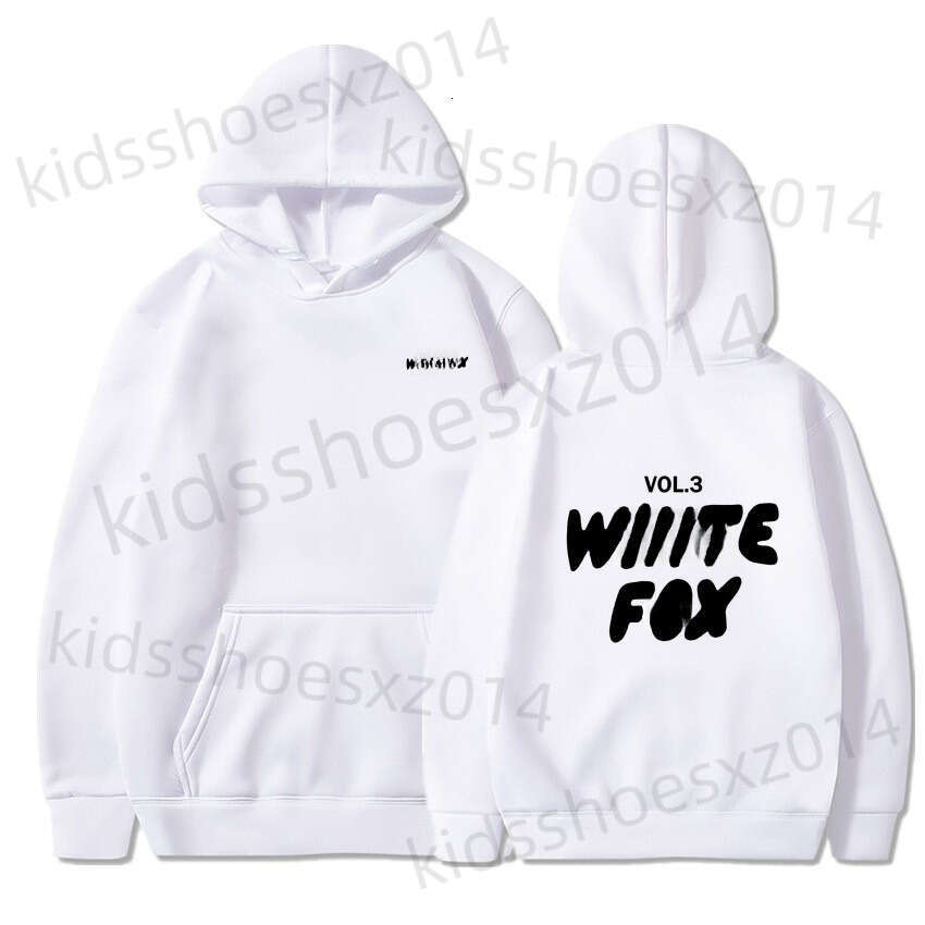Jacket White Foxset Hoodie Whitefox New Childrens Clothing European And American Style Winter Fleece Hooded Sweatshirt Kids Designer Clothes Size 120-160cm