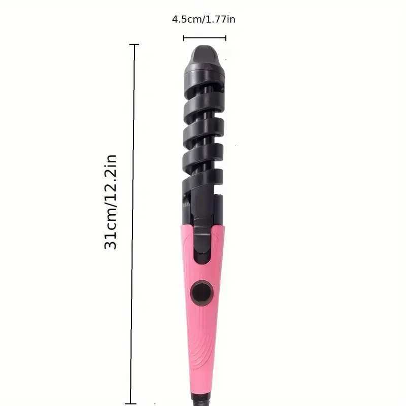 Portable Spiral Anti-scald Curling Iron Hair Curler Wand Electric Curling Iron Ladies GiftT251114