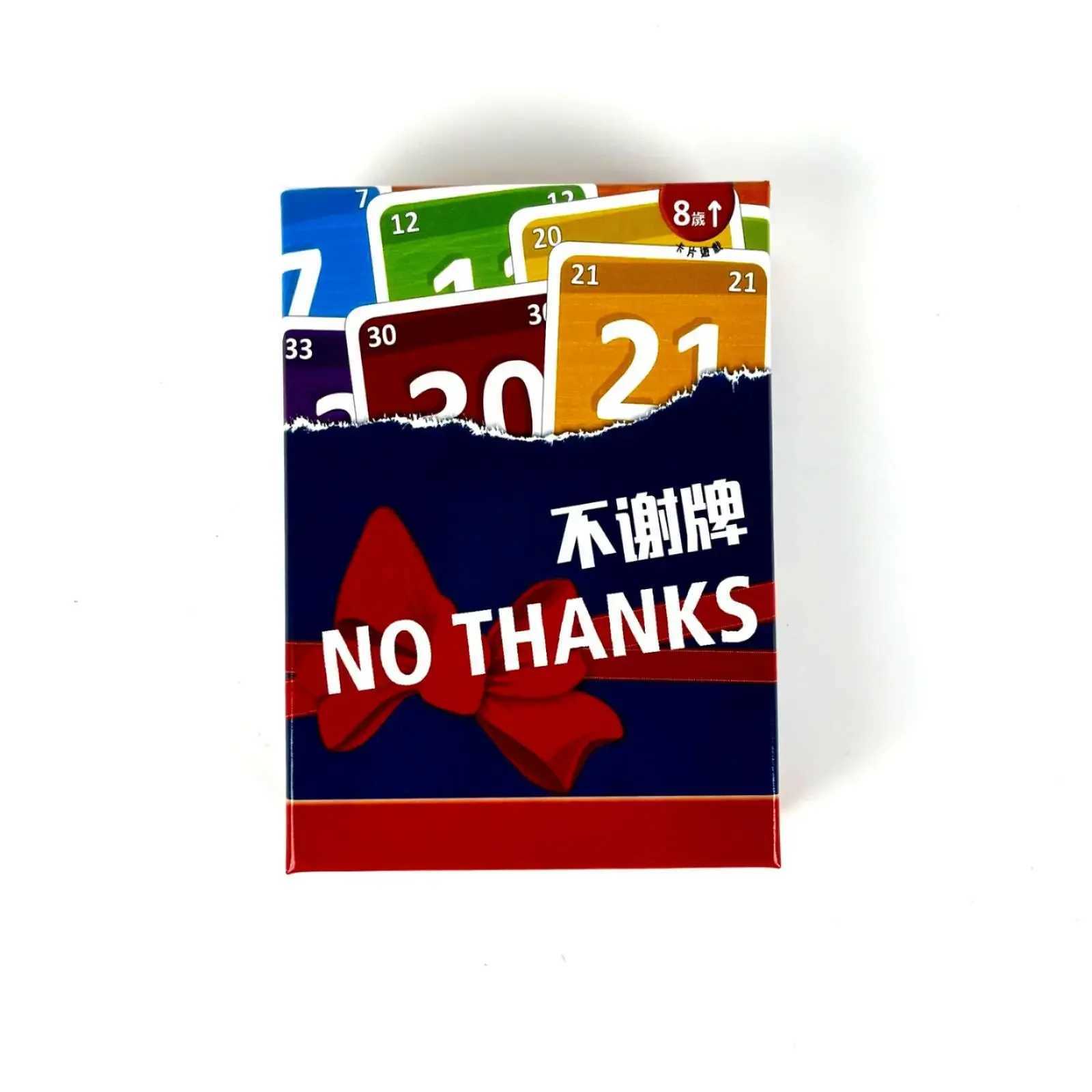 No Thanks Card Game Party Game for Adults and Kids Quick and Fun Board Game C251114
